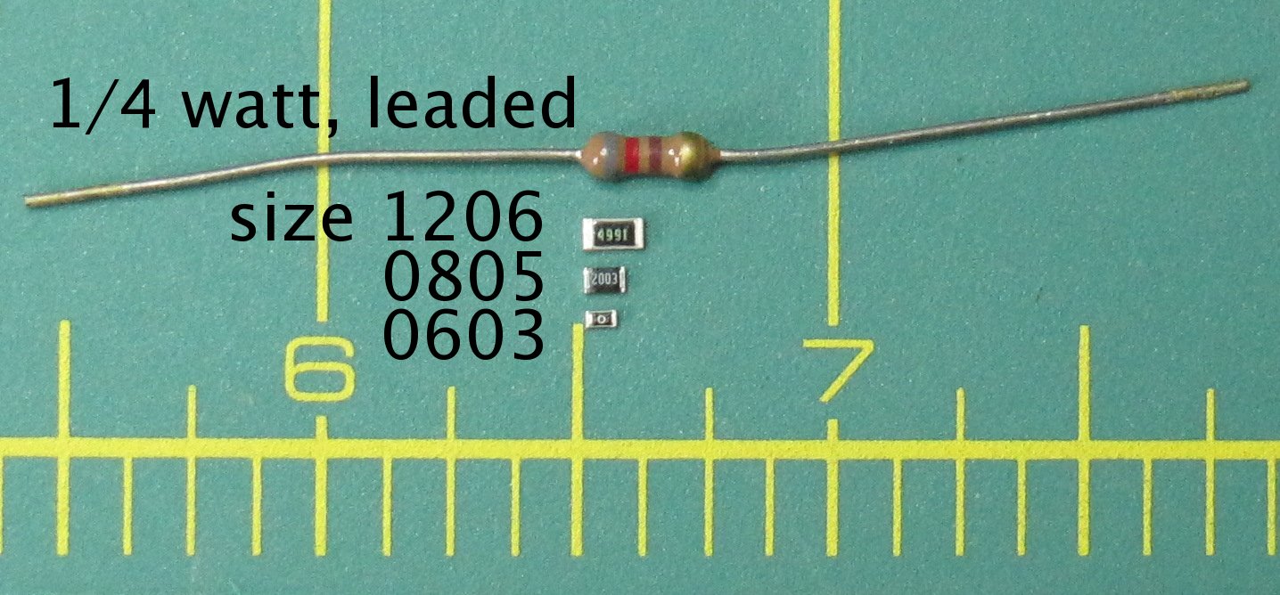 resistor sizes
